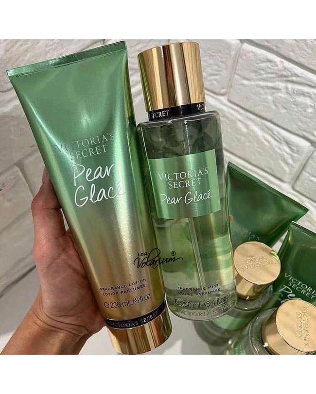 KIT PERA GLACE VICTORIA SECRET CREME E COLONIA BODY SPLASH ORIGINAL