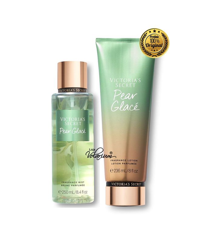 KIT PERA GLACE VICTORIA SECRET CREME E COLONIA BODY SPLASH ORIGINAL