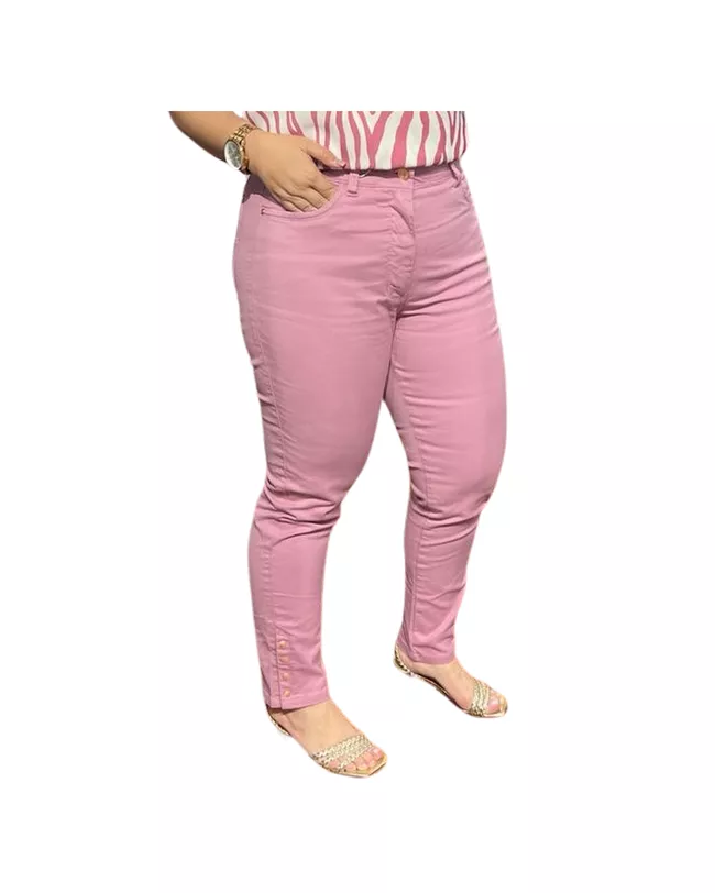 Calça Loopper Feminina Rosa Capri Tornozelo | LOJA VOLARIUM
