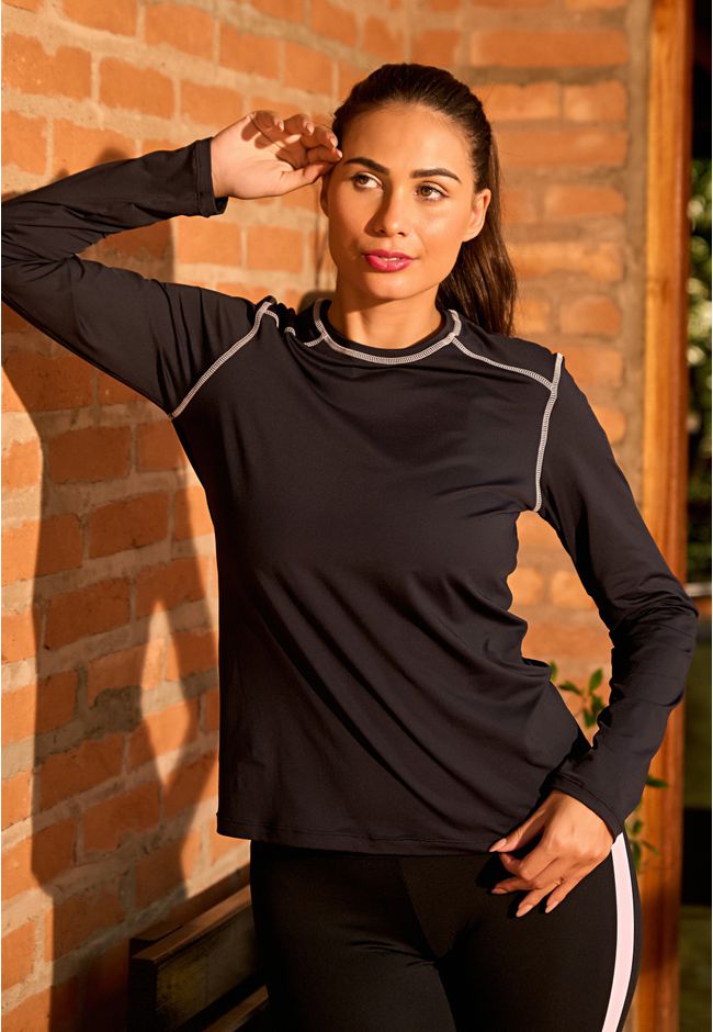 Blusa de Proteção UV Frelith Feminina Costura Tran... - FRELITH