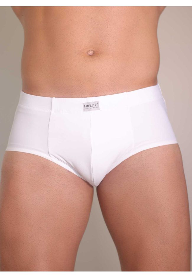 Slip Frelith Básica Lisa em Cotton Leve - BRANCO - FRELITH