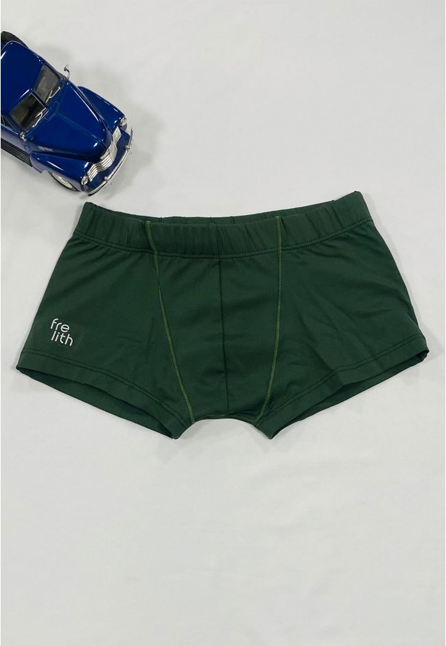 Boxer Infantil Frelith Lisa Básica em Microfibra L... - FRELITH