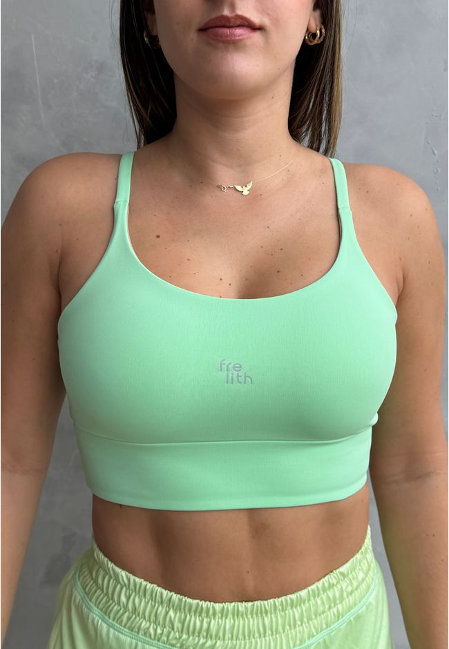 Top Fitness Frelith Athletic Cós Largo - VERDE CLA... - FRELITH