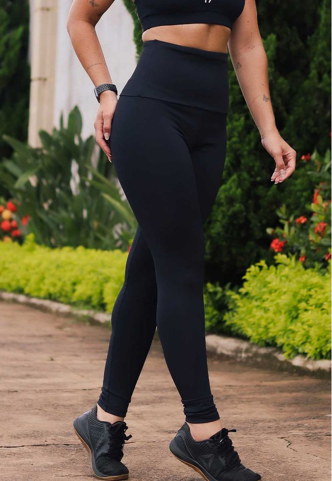 Calça Fitness Feminina Frelith Emana Cós Alto - PR... - FRELITH