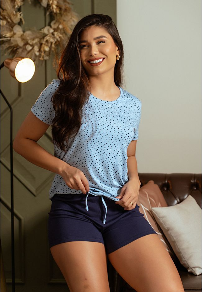 Pijama Verão Frelith Modal Adore Sideral - ESTAMPA... - FRELITH
