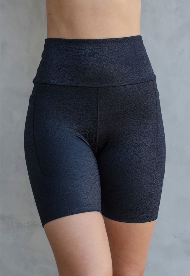 Short Frelith Onça com Bolso Invisível Lateral - PRETO