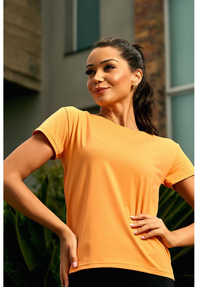 T-shirt Fitness Frelith New Trip - LARANJA - FRELITH