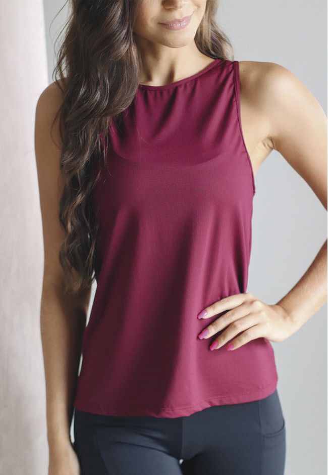 Blusa Fitness Frelith Lisa Trabalhada em Microfibr... - FRELITH