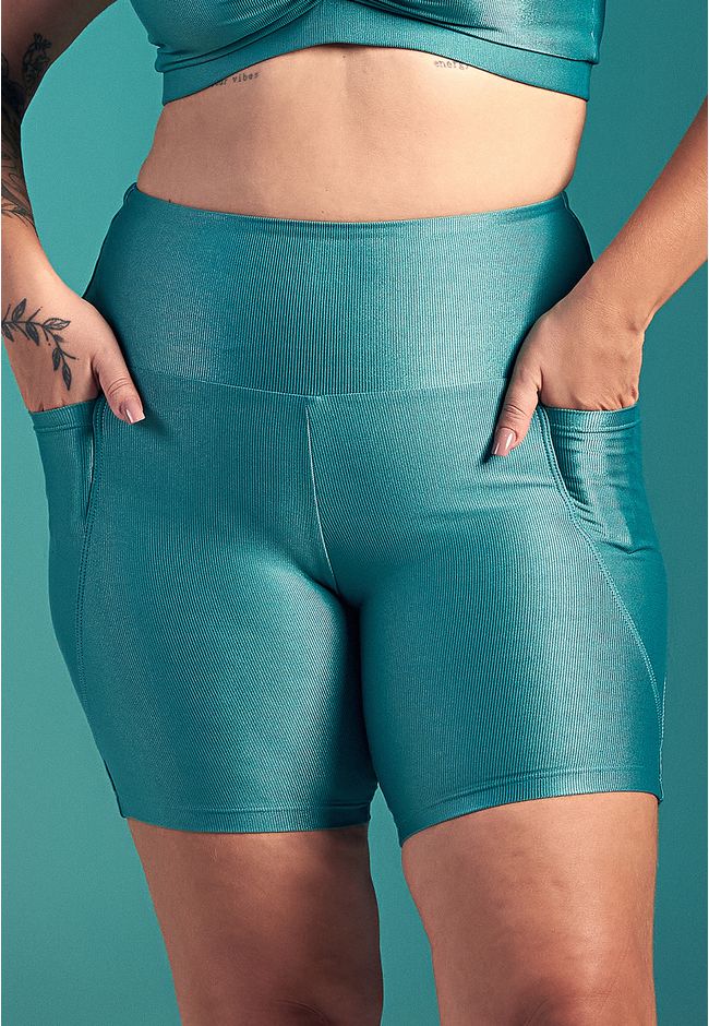 Short Fitness Frelith Bolso - VERDE - FRELITH