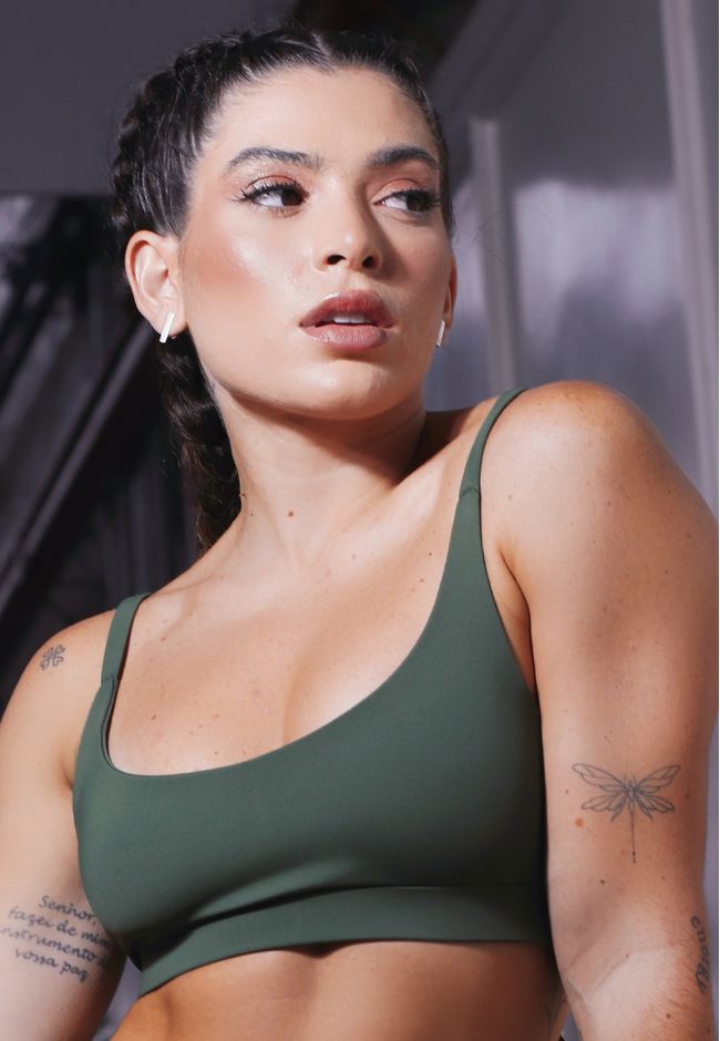 Top Frelith Basic Alcinha - VERDE ESCURO - FRELITH
