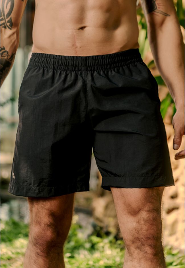Bermuda Fitness Masculina Frelith Tactel - PRETO - FRELITH