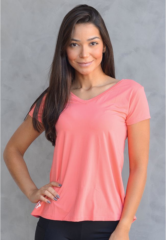 T-shirt Fitness Frelith Dinamic Lisa - CORAL - FRELITH