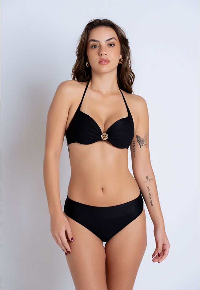 Conjunto Biquini Soana Frelith - PRETO - FRELITH