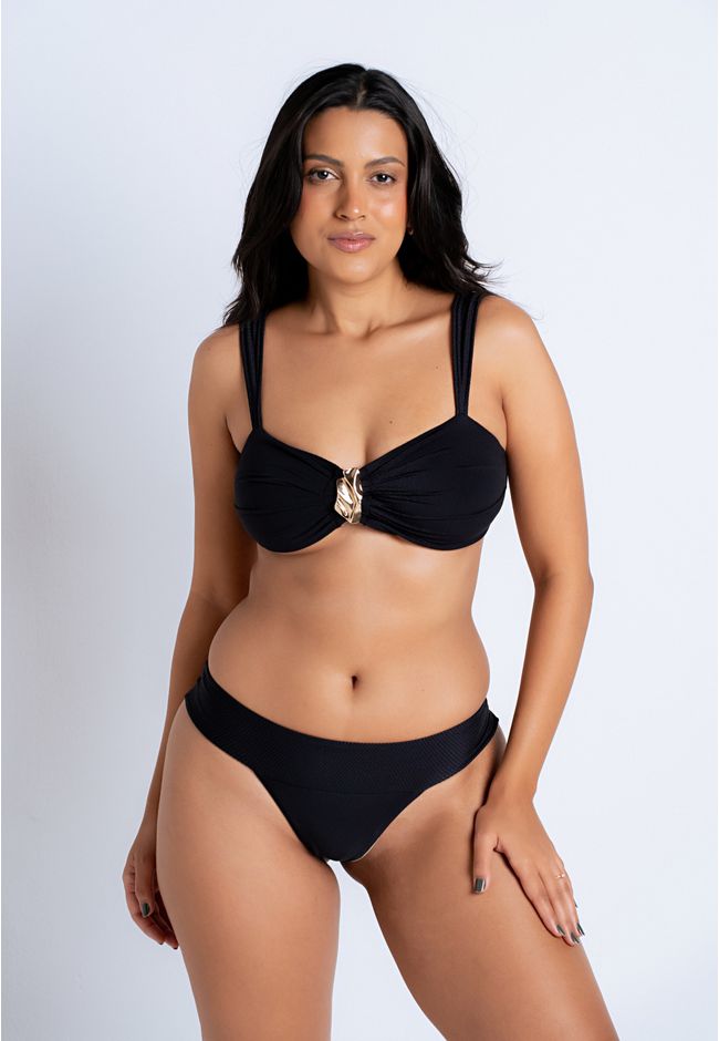 Conjunto de Biquini Aruba Frelith - PRETO - FRELITH