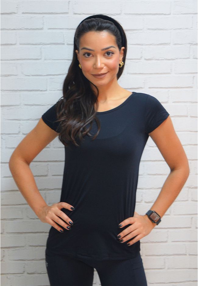 Blusa Fitness Frelith New Trip - PRETO - FRELITH