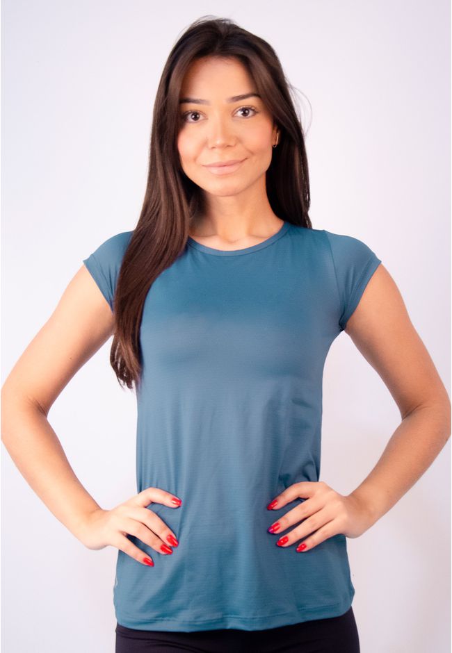 Blusa Fitness Frelith New Trip - AZUL