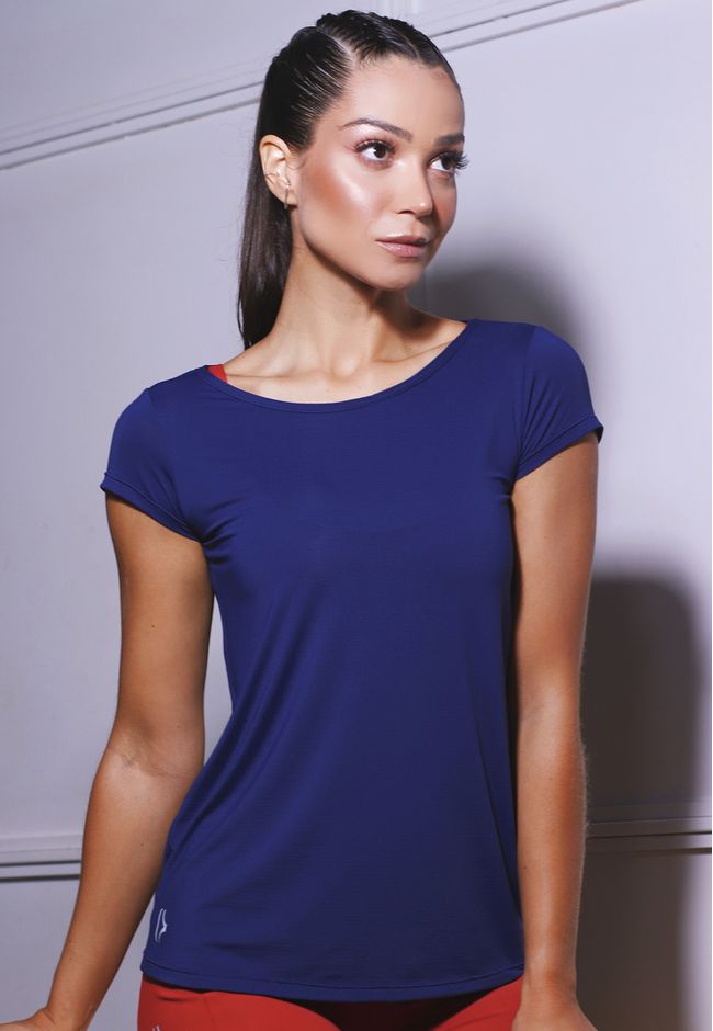 Blusa Fitness Frelith New Trip - MARINHO
