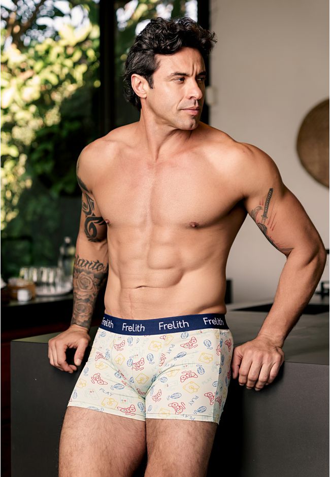 Boxer Frelith Games com Elástico Personalizado - E... - FRELITH