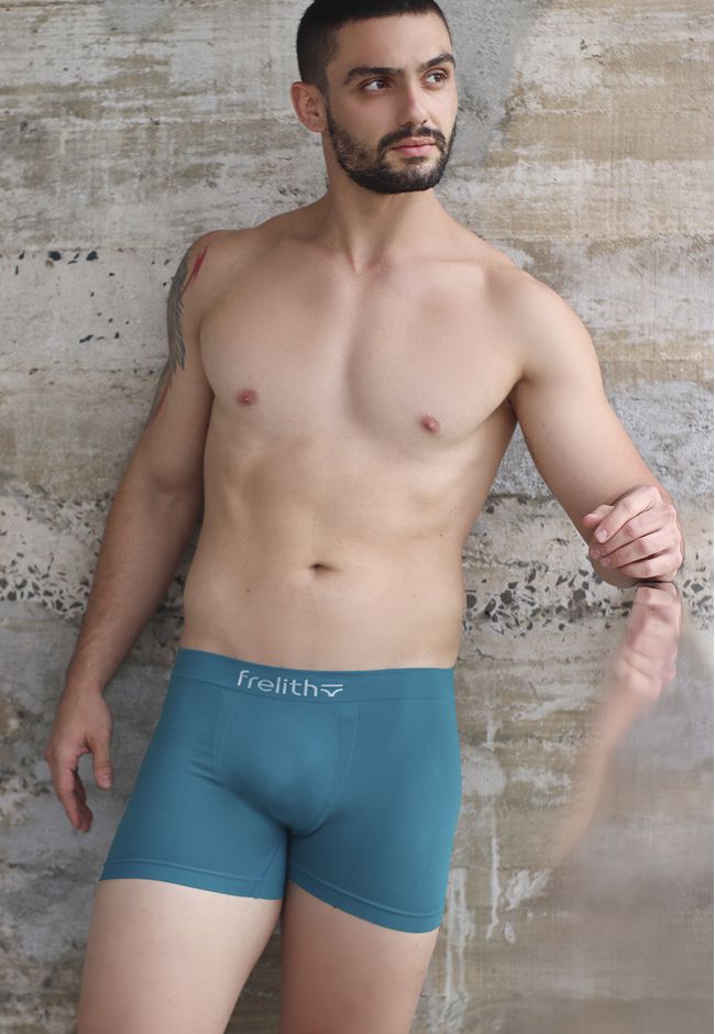 Boxer Frelith Lisa sem Costura e Cós Personalisado... - FRELITH