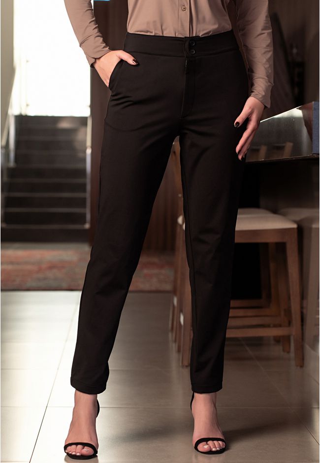 Calça Alfaiataria Liz Frelith - PRETO - FRELITH