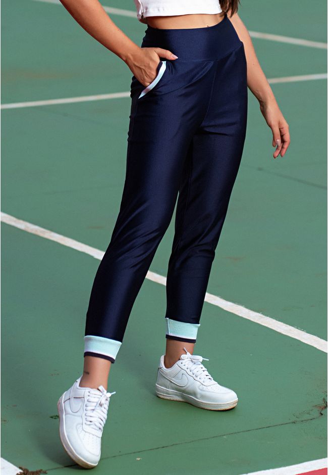 Calça Jogger Frelith Punho Lenatex - MARINHO - FRELITH