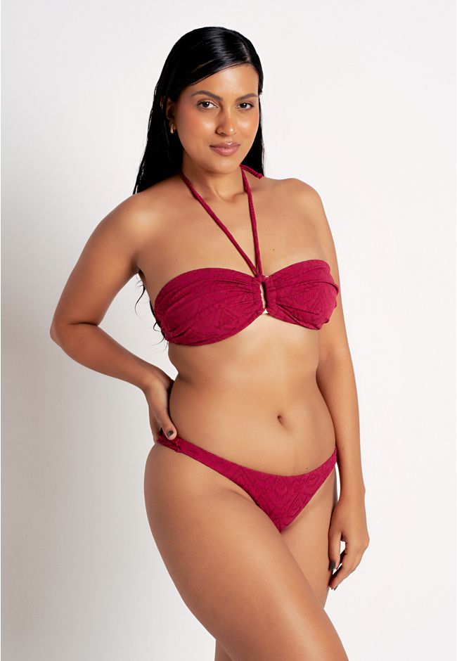 Conjunto Biquini Luma Frelith - VINHO - FRELITH
