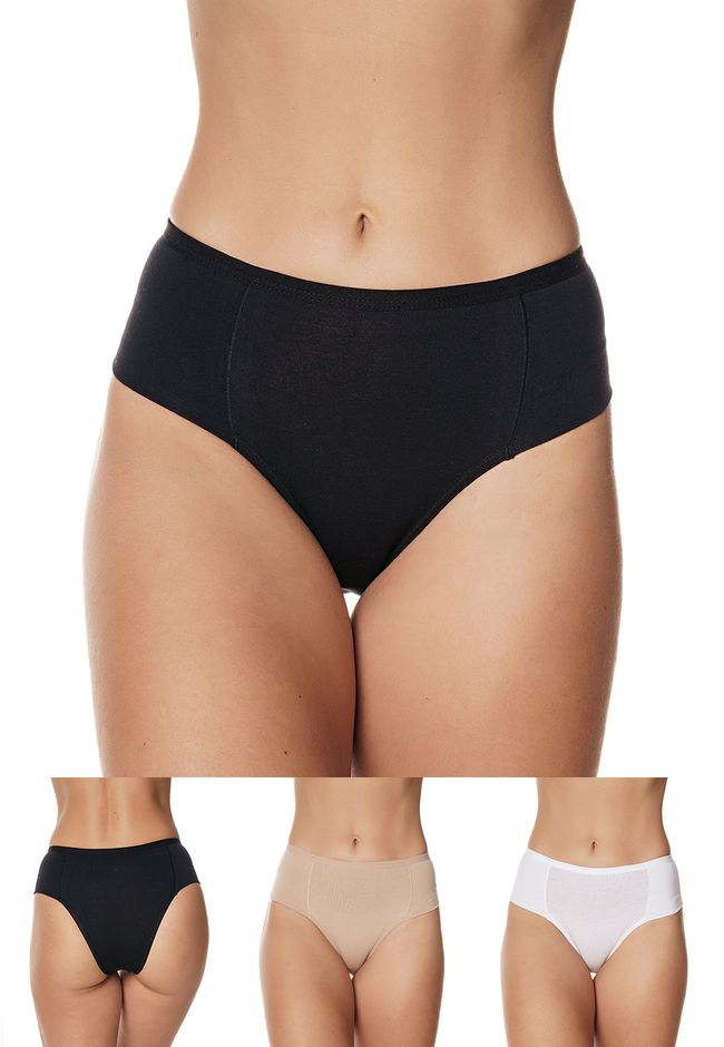 Kit 3 Calcinhas Frelith Básicas em Cotton - DIVERS... - FRELITH