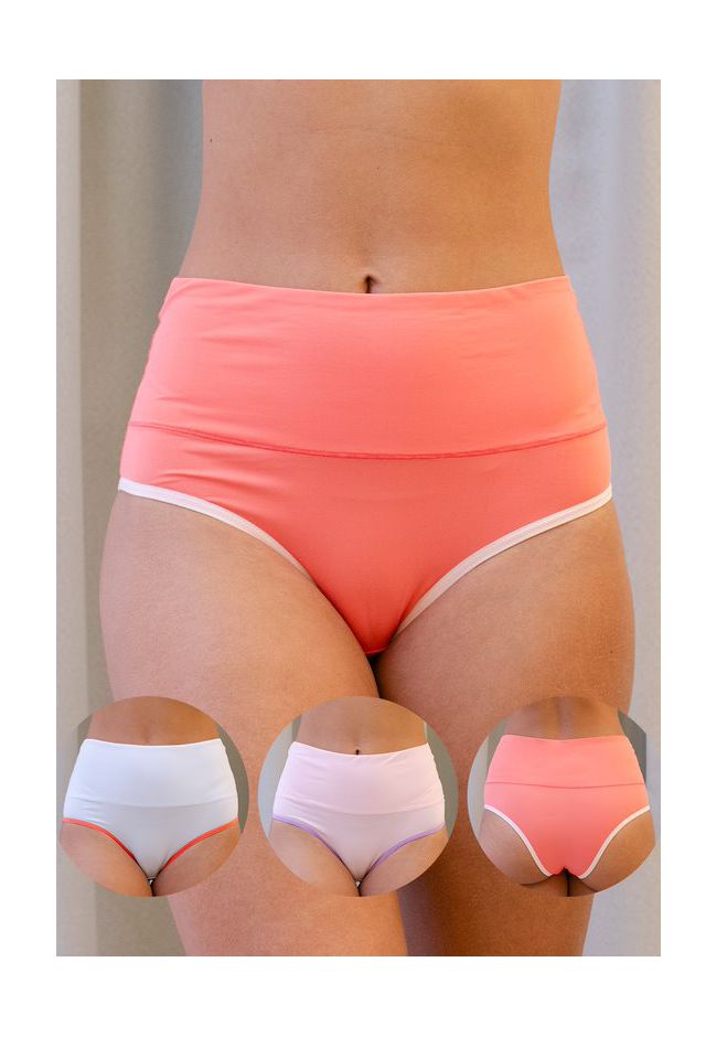 Kit 3 Calcinhas Viés Frelith Color - DIVERSOS - FRELITH