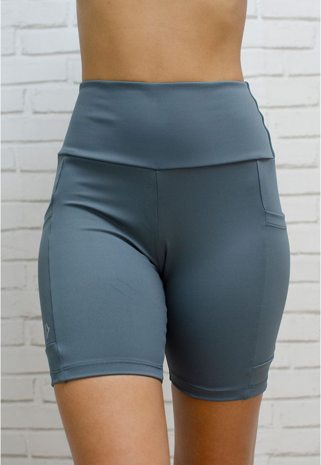 Short Frelith com Bolso Lateral - CINZA ESCURO - FRELITH