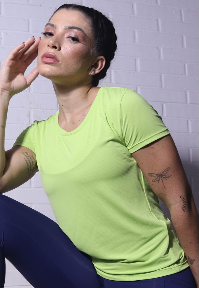 T-Shirt Fitness Frelith em Microfibra New Trip - V... - FRELITH