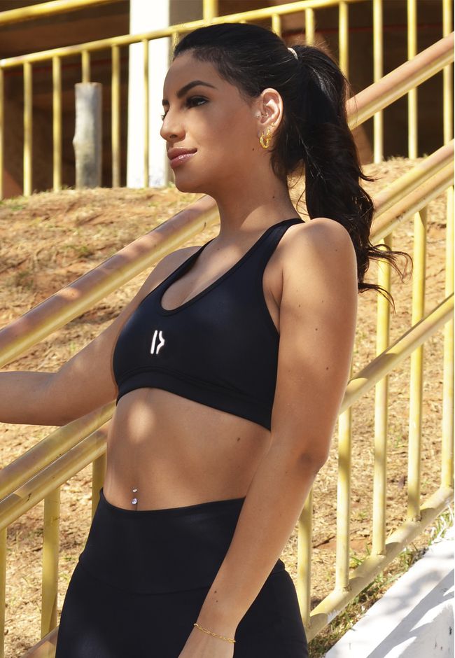 Top Fitness Frelith Fosco Brilho em Microfibra - P... - FRELITH