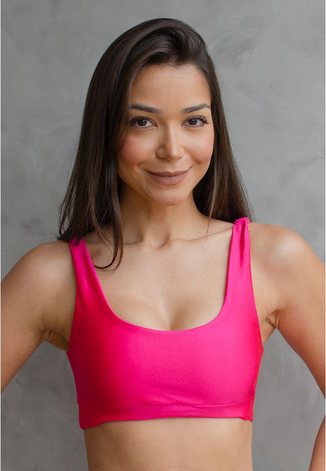 Top Fitness Frelith Brilho Cós Pequeno - PINK - FRELITH