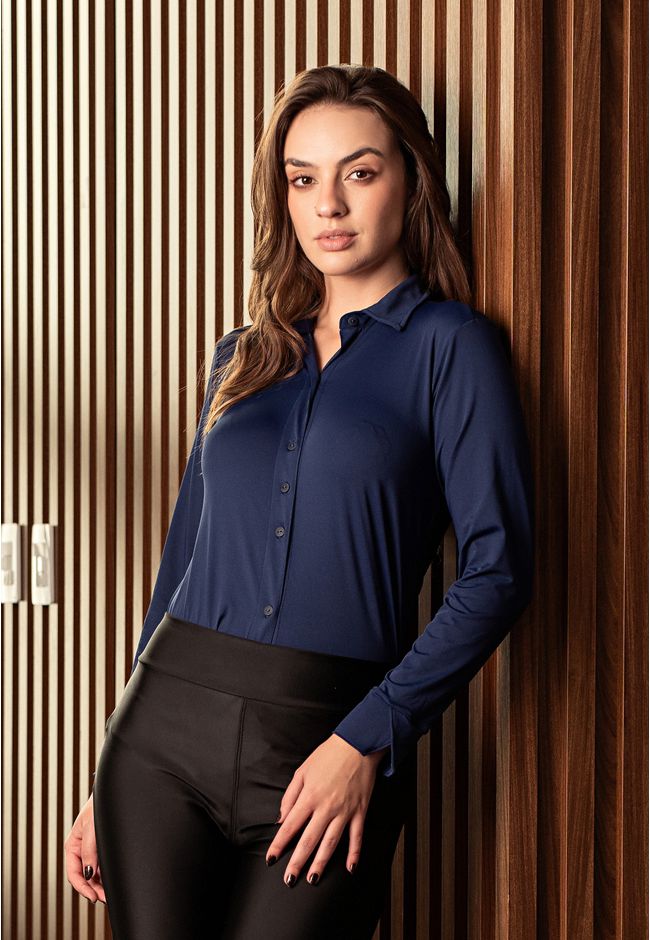Camisa Lily Frelith - AZUL MARINHO - FRELITH