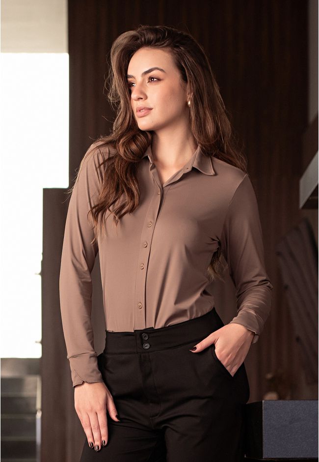 Camisa Lily Frelith - CASTANHO - FRELITH