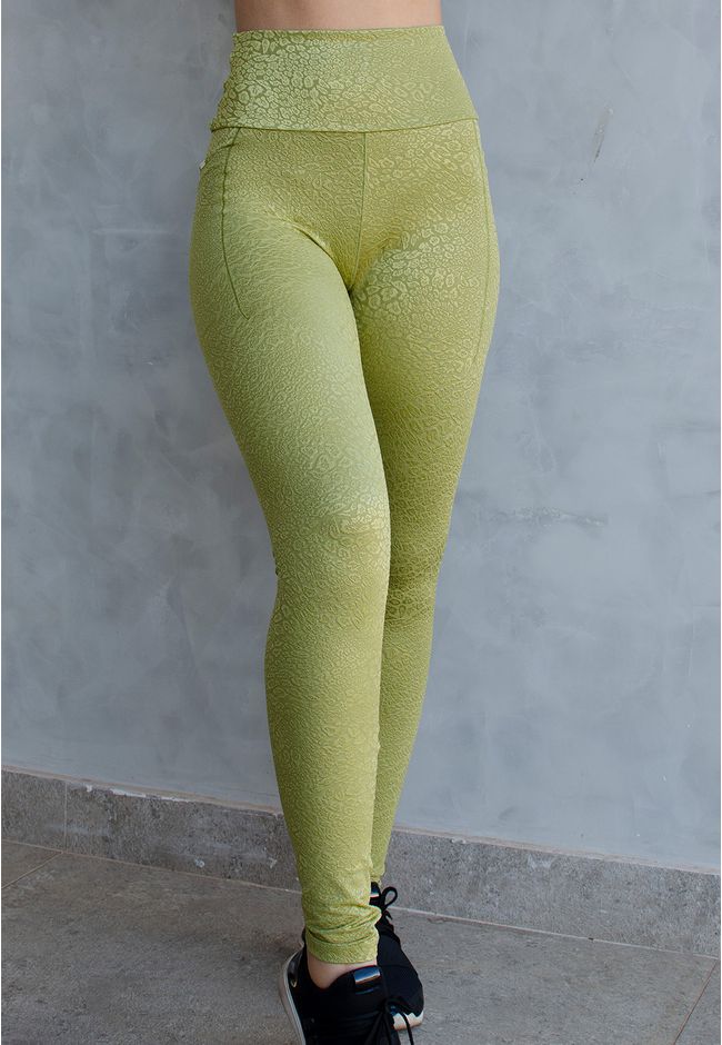 Legging Frelith Onça com Bolso Invisível - VERDE - FRELITH