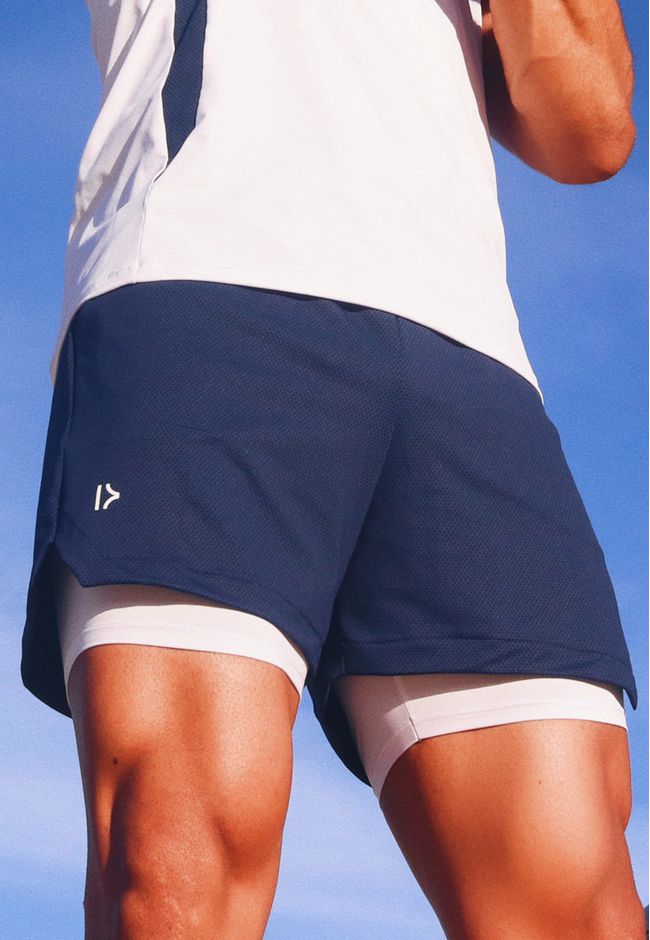 Short Masculino Esportivo Frelith 2 em 1 Com Prote... - FRELITH
