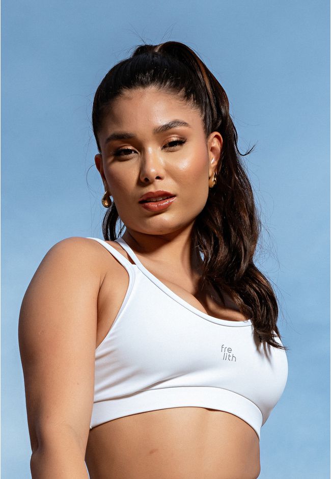 Top Fitness Frelith Básico Shape - BRANCO - FRELITH