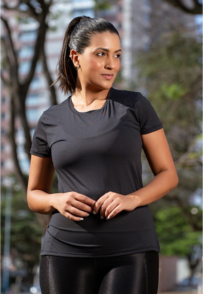 Blusa Fitness Frelith - PRETO - FRELITH