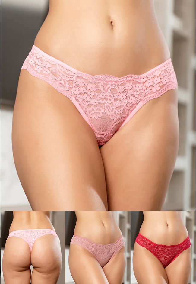 Kit 3 Fios Frelith em Renda Pink Rosa e Rosa Neon ... - FRELITH