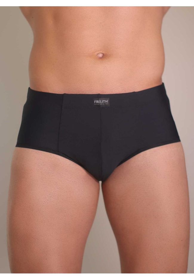 Slip Frelith Liso Básico - PRETO - FRELITH