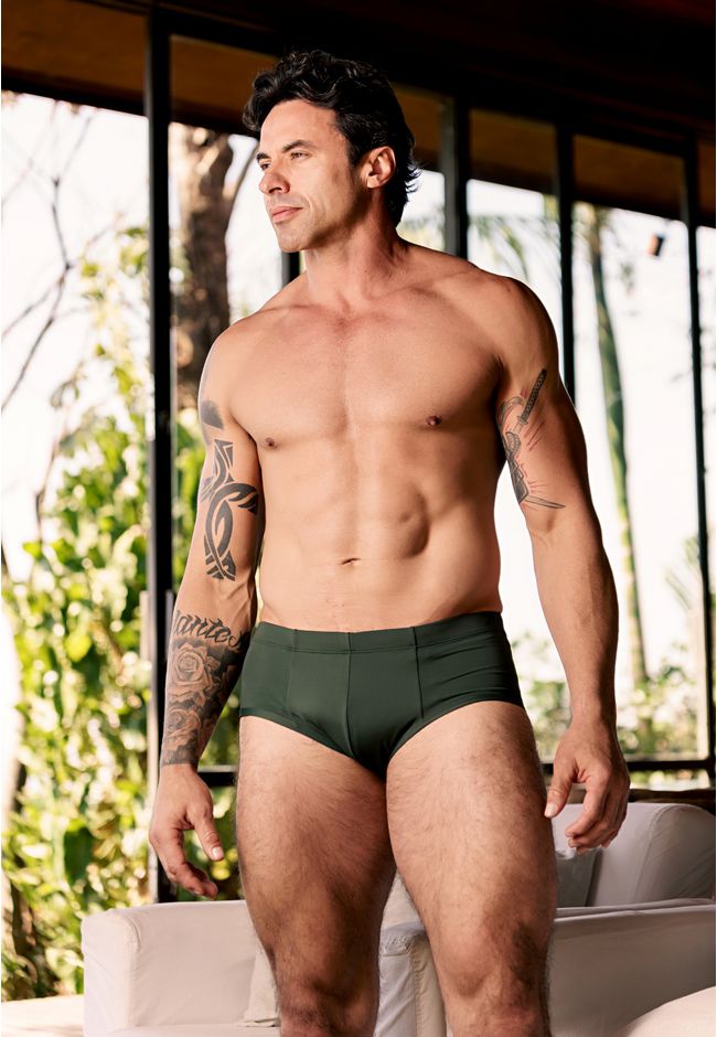 Slip Frelith Liso Básico - VERDE MILITAR - FRELITH