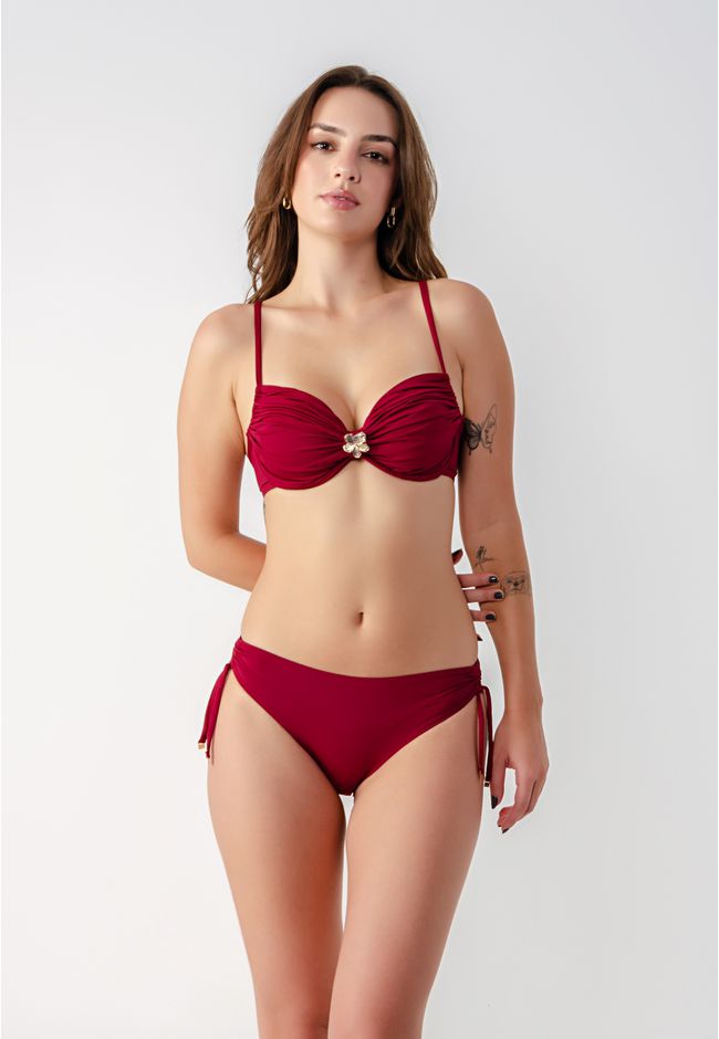 Conjunto Biquini Bora Bora Frelith - VINHO - FRELITH