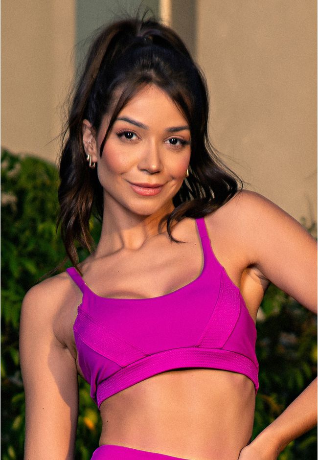 Top Fitness Liso com Recortes Trabalhado Frelith -... - FRELITH