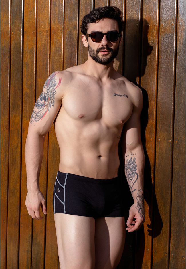 Sungão Costura Trançada Frelith - PRETO - FRELITH