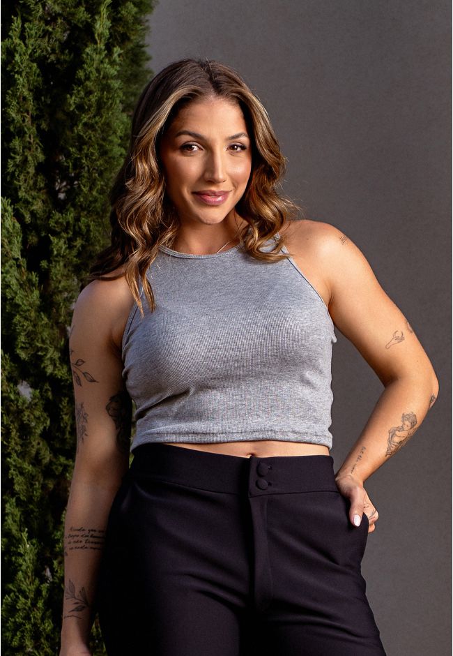 Cropped Regata Ribana - CINZA - FRELITH