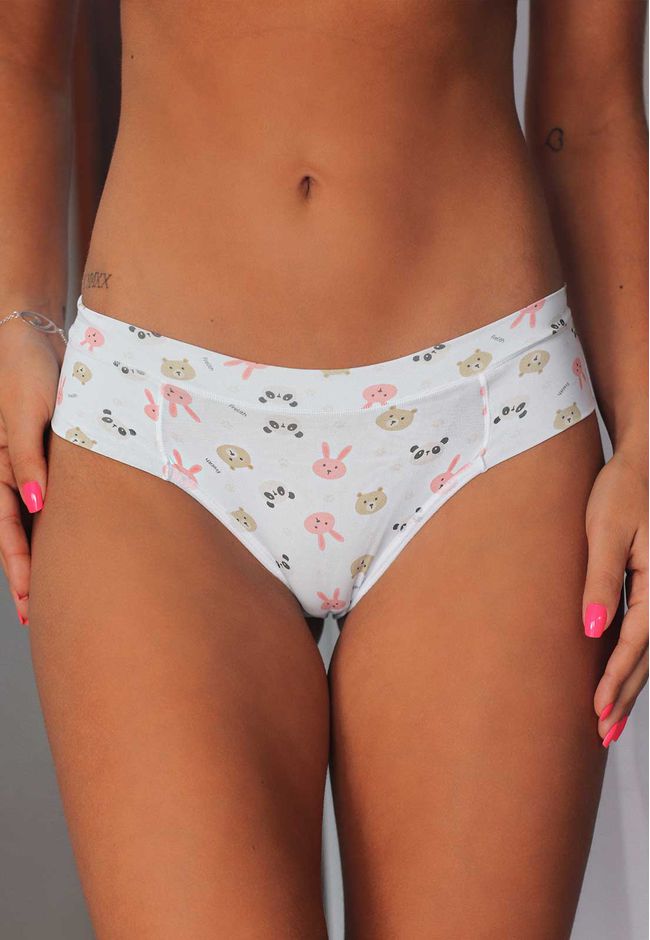 Kit 3 Calcinhas Bichinhos, Preta e Chocolate em Mi... - FRELITH