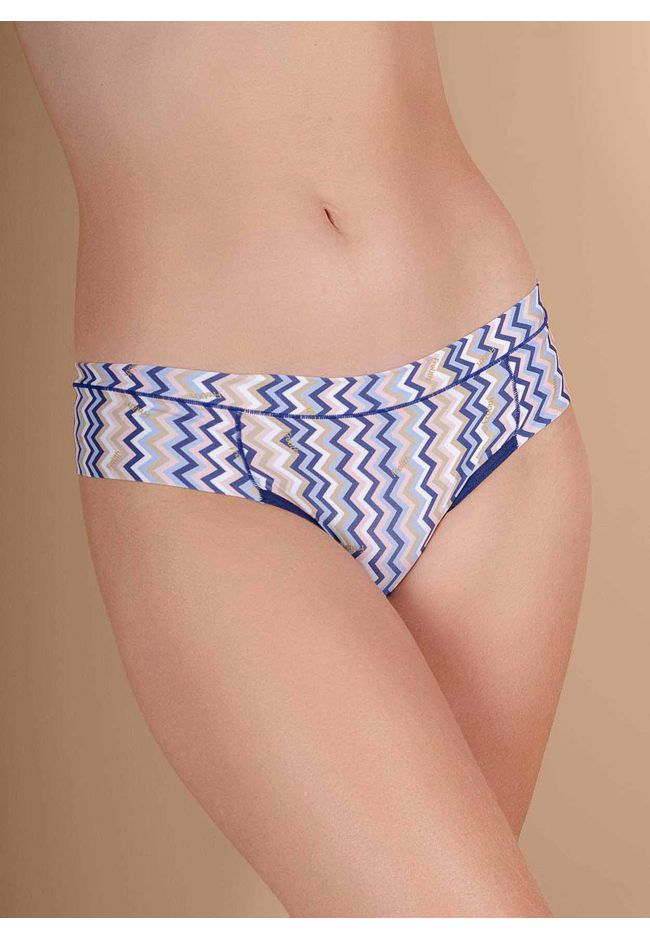 Kit 3 Calcinhas Chevron Marinho Chocolate Exclusiv... - FRELITH