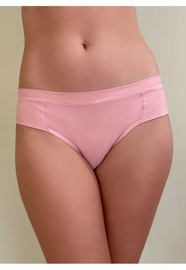 Kit 3 Calcinhas Marinho Rose Branco em Microfibra ... - FRELITH