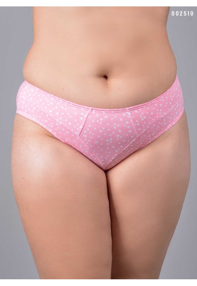 Kit 3 Calcinhas Corações Rosa Vermelho Branco em C... - FRELITH