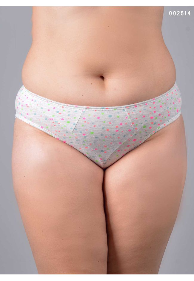 Kit 3 Calcinhas Poá Color Pink Verde em Cotton - E... - FRELITH